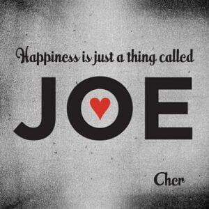 Happiness Is Just a Thing Called Joe Lyrics Cher